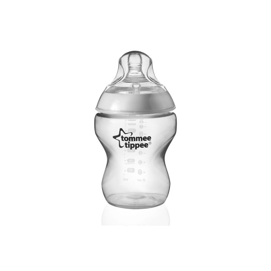 Tommee Tippee Butelka Szklana antykolkowa 250ml 0m+ wolny przepływ