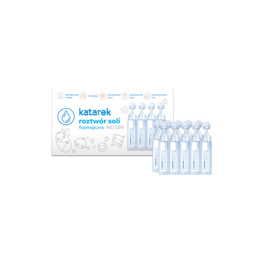 Katarek Secure+ roztwór sól fizjologiczna NaCI 0,9% 5ml x 10 sztuk