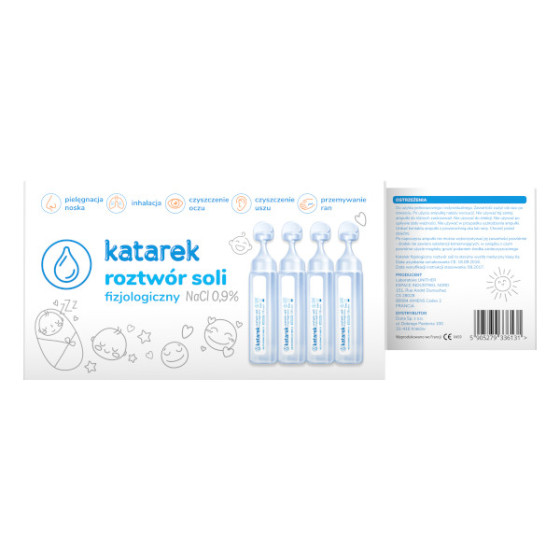 Katarek Secure+ roztwór sól fizjologiczna NaCI 0,9% 5ml x 10 sztuk