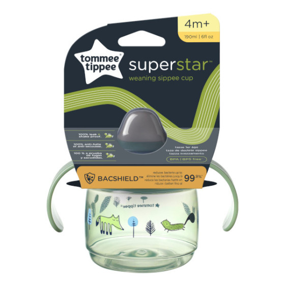 Tommee Tippee Kubek Niekapek z uchwytem Superstar 190 ml