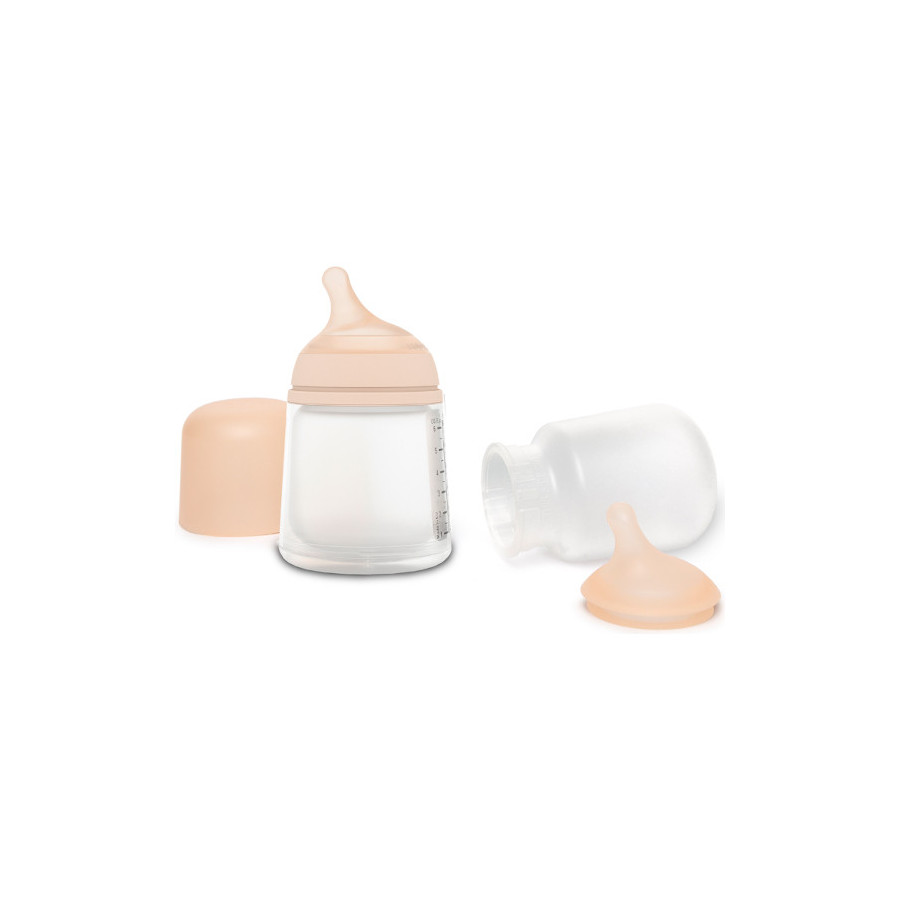 Suavinex Butelka ZERO ZERO Zestaw 180ml regulowany przepływ 0m+ A