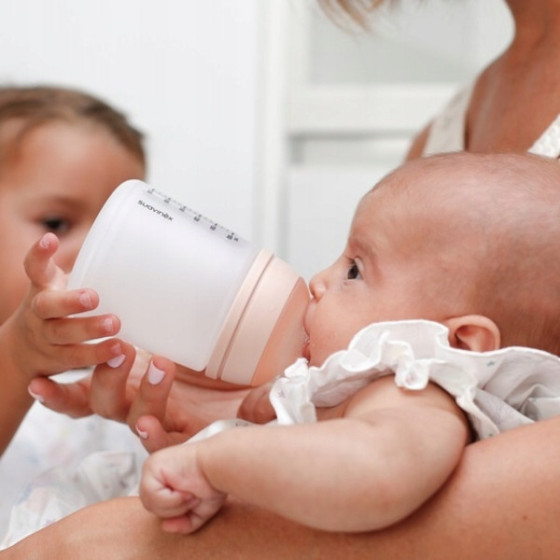 Suavinex Butelka ZERO ZERO Zestaw 270ml średni przepływ 3m+ M