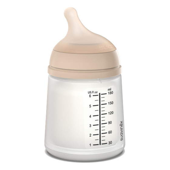 Suavinex Butelka ZERO ZERO antykolkowa 180ml smoczek 0m+ A