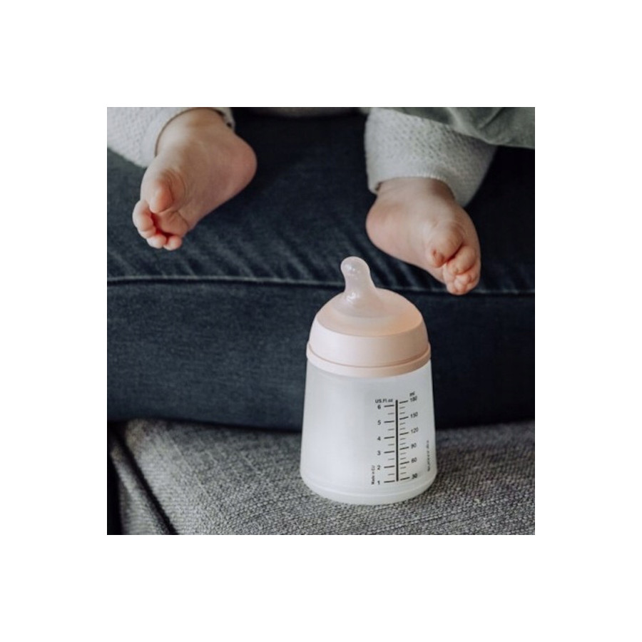Suavinex Butelka ZERO ZERO antykolkowa 180ml smoczek 0m+ A