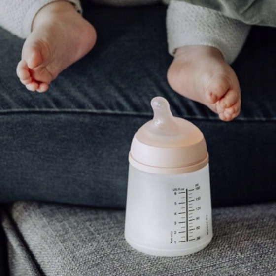 Suavinex Butelka ZERO ZERO antykolkowa 270ml smoczek 3m+ M