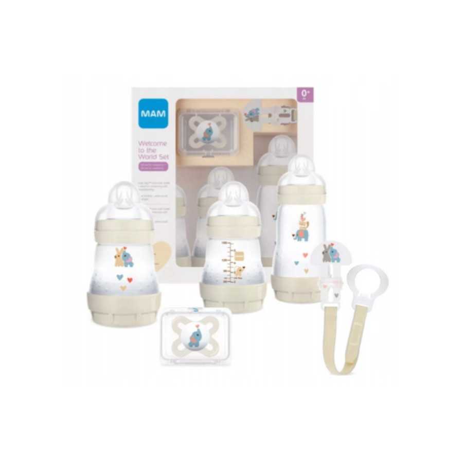 MAM Baby Zestaw Startowy do karmienia butelką antykolkowa