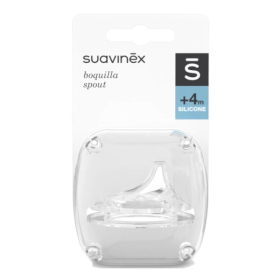 Suavinex Ustnik niekapek silikonowy do butelki 4m+