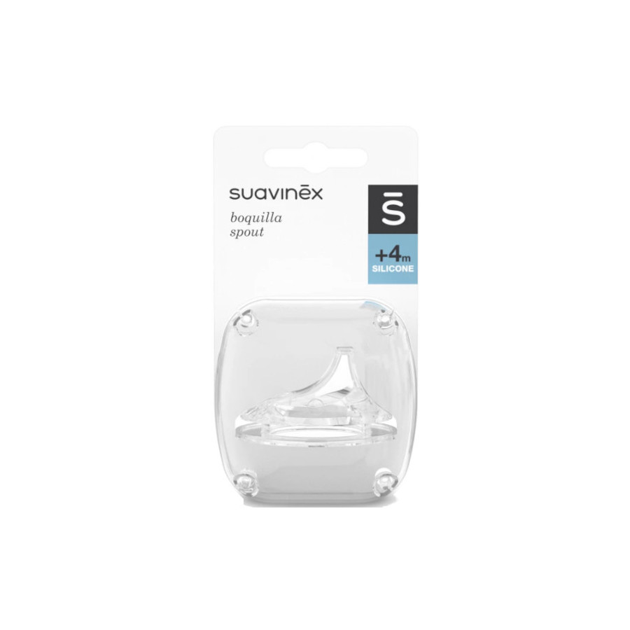 Suavinex Ustnik niekapek silikonowy do butelki 4m+