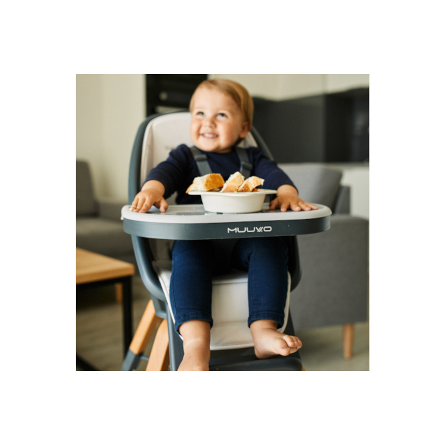 Muuvo Choc 2 krzesełko do karmienia 3w1 z obrotowym siedziskiem Mint