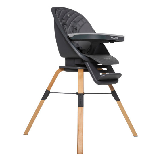 Muuvo Choc 2 krzesełko do karmienia 3w1 z obrotowym siedziskiem Powder Pink