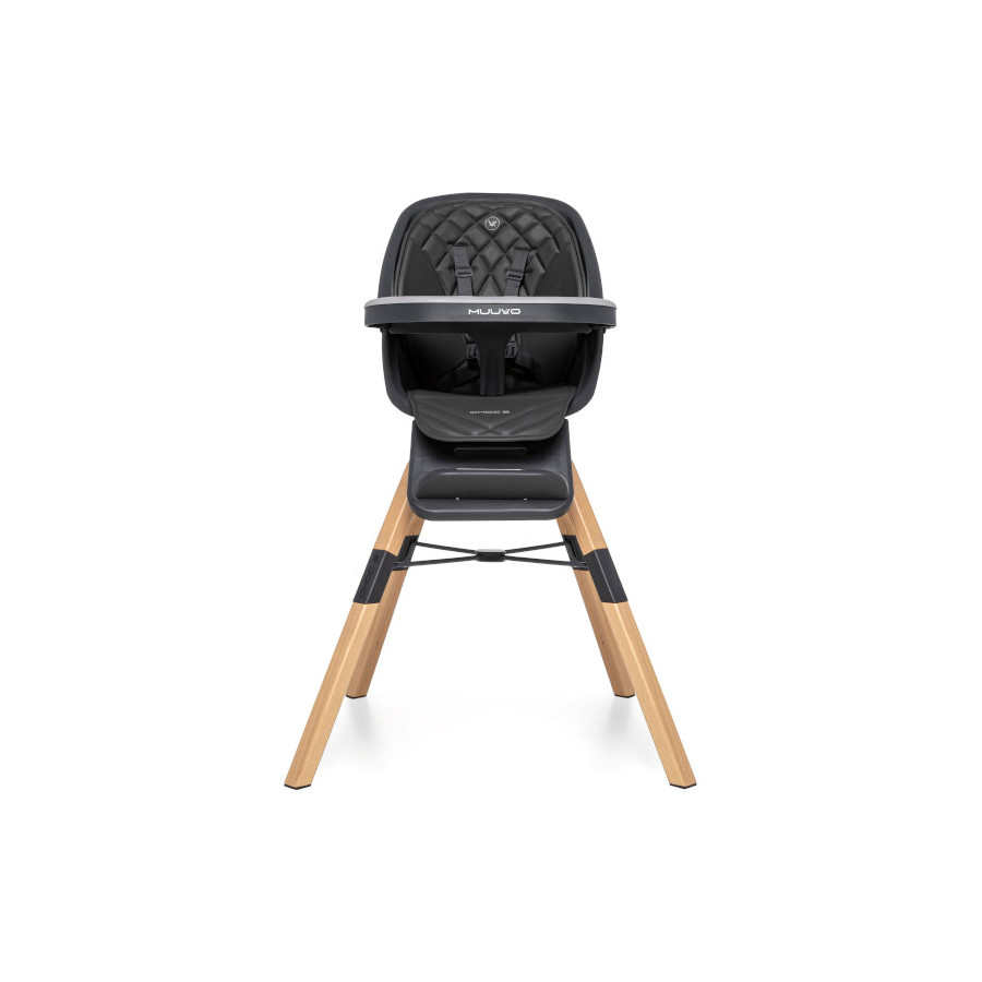 Muuvo Choc 2 krzesełko do karmienia 3w1 z obrotowym siedziskiem Beige