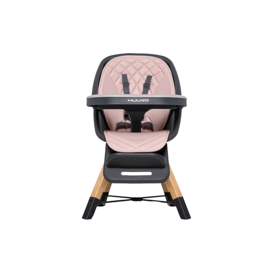 Muuvo Choc 2 krzesełko do karmienia 3w1 z obrotowym siedziskiem Beige