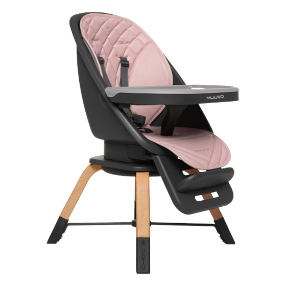 Muuvo Choc 2 krzesełko do karmienia 3w1 z obrotowym siedziskiem Beige