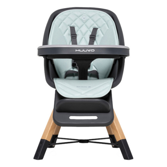 Muuvo Choc 2 krzesełko do karmienia 3w1 z obrotowym siedziskiem Graphite