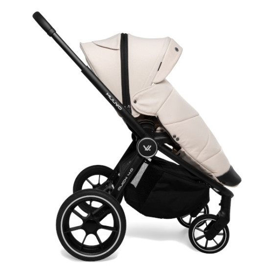 Muuvo Quick 4.0 funkcjonalny wózek dziecięcy zestaw 2w1 Iron Graphite