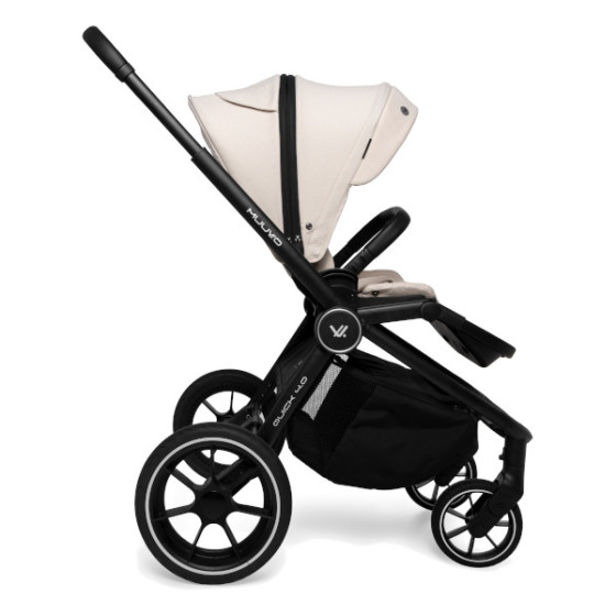 Muuvo Quick 4.0 funkcjonalny wózek dziecięcy zestaw 2w1 Iron Graphite