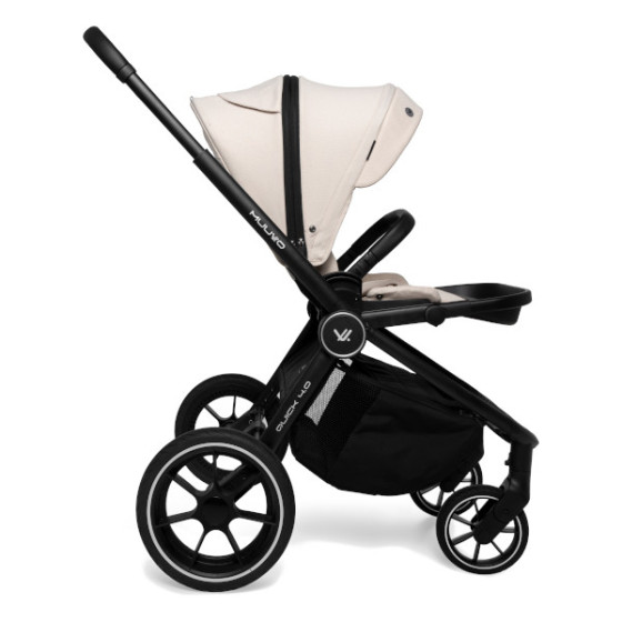 Muuvo Quick 4.0 funkcjonalny wózek dziecięcy zestaw 2w1 Steel Grey