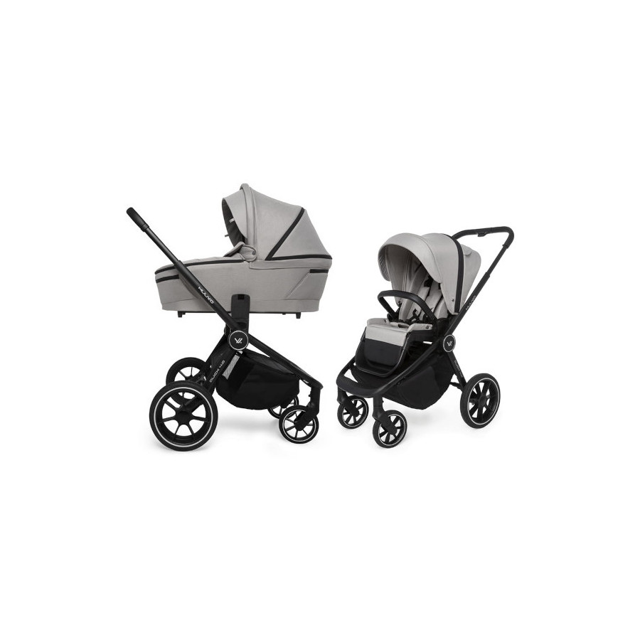 Muuvo Quick 4.0 funkcjonalny wózek dziecięcy zestaw 2w1 Steel Grey