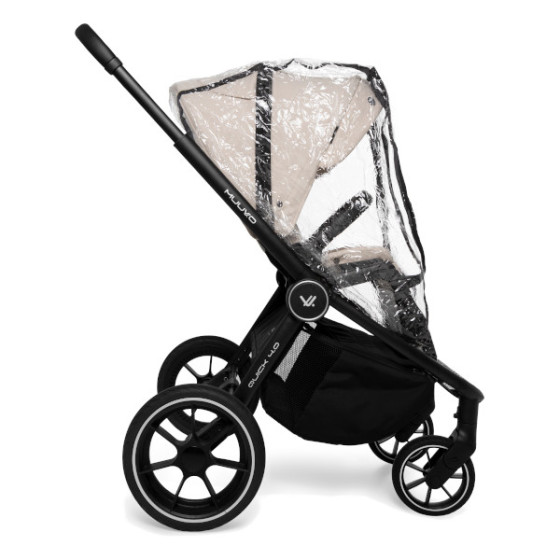 Muuvo Quick 4.0 funkcjonalny wózek dziecięcy zestaw 2w1 Classic Black