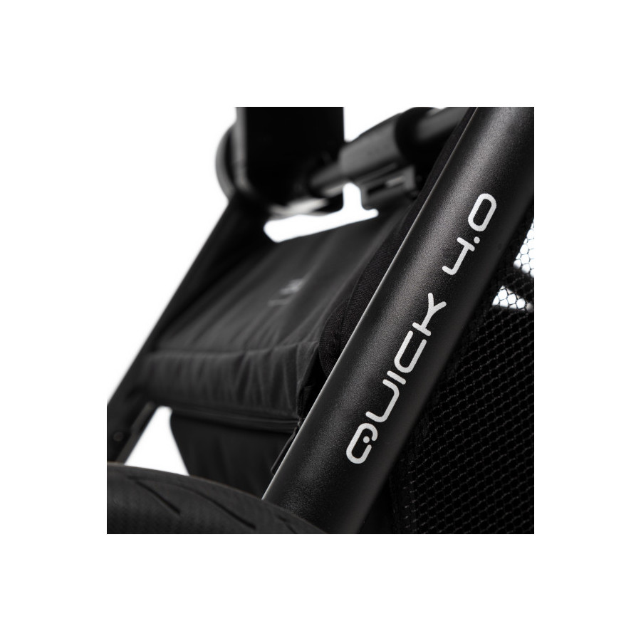 Muuvo Quick 4.0 funkcjonalny wózek dziecięcy zestaw 2w1 Classic Black