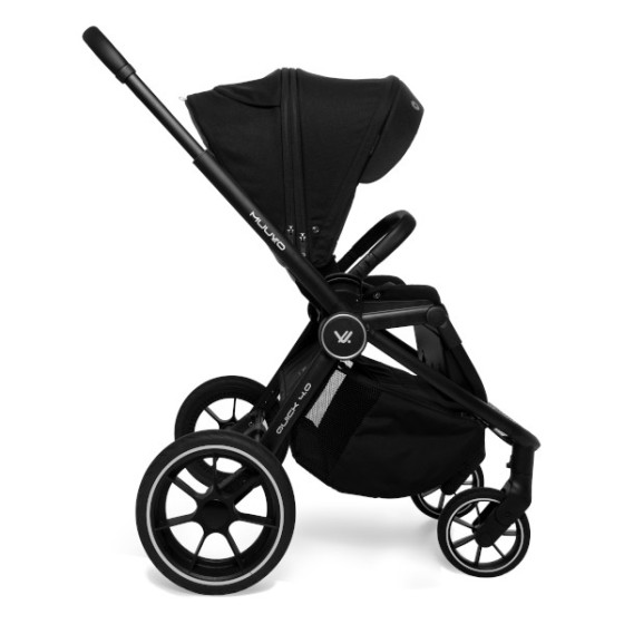 Muuvo Quick 4.0 funkcjonalny wózek dziecięcy zestaw 2w1 Classic Black