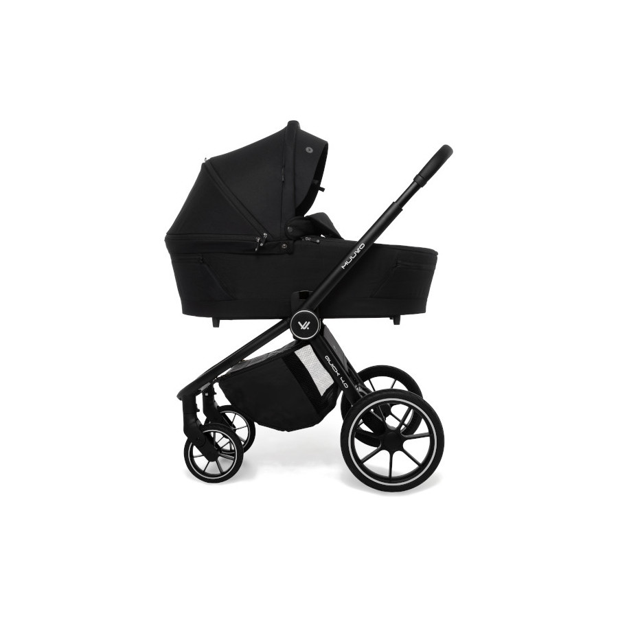 Muuvo Quick 4.0 funkcjonalny wózek dziecięcy zestaw 2w1 Classic Black