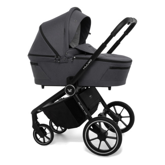 Muuvo Quick 4.0 funkcjonalny wózek dziecięcy zestaw 2w1 Iron Graphite