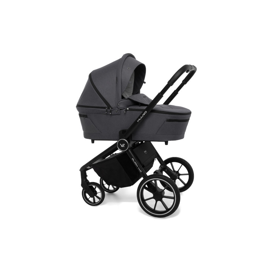 Muuvo Quick 4.0 funkcjonalny wózek dziecięcy zestaw 2w1 Iron Graphite