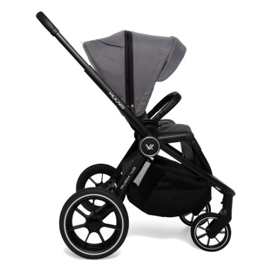 Muuvo Quick 4.0 funkcjonalny wózek dziecięcy zestaw 2w1 Iron Graphite