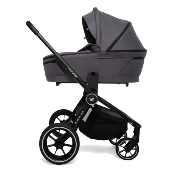 Muuvo Quick 4.0 funkcjonalny wózek dziecięcy zestaw 2w1 Iron Graphite