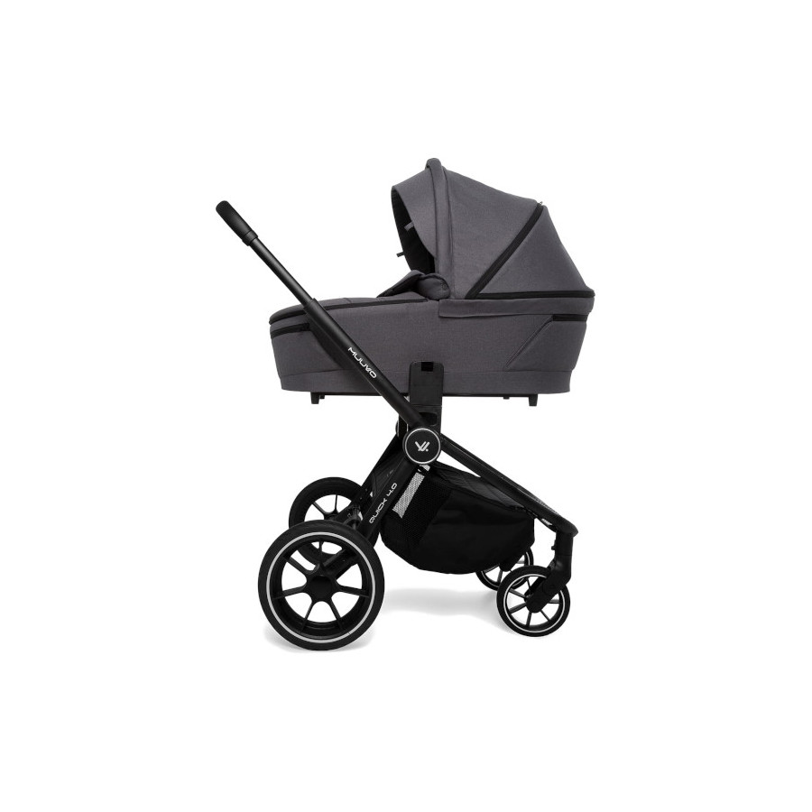 Muuvo Quick 4.0 funkcjonalny wózek dziecięcy zestaw 2w1 Iron Graphite