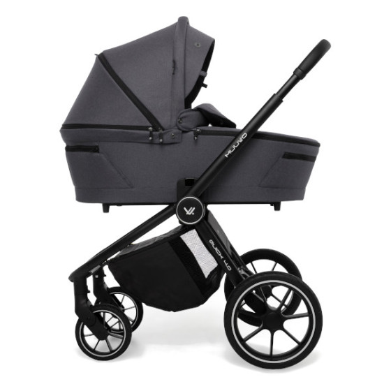 Muuvo Quick 4.0 funkcjonalny wózek dziecięcy zestaw 2w1 Iron Graphite
