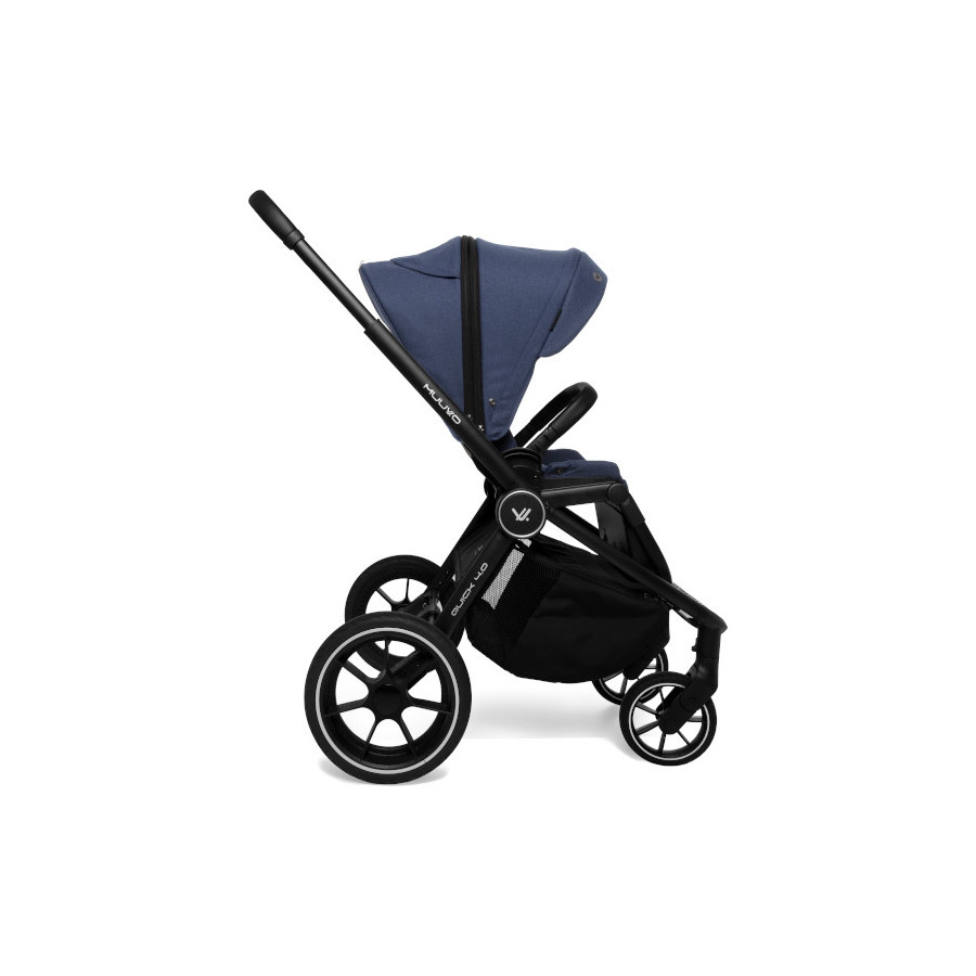 Muuvo Quick 4.0 funkcjonalny wózek dziecięcy zestaw 2w1 Azure Blue