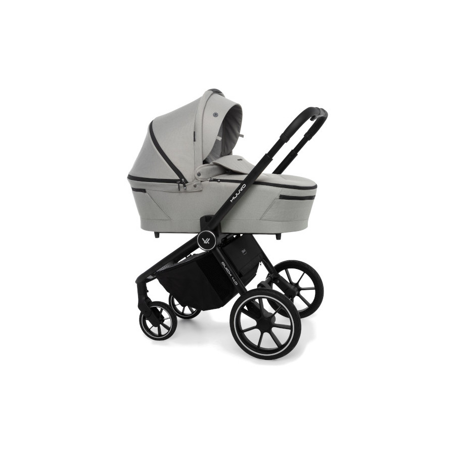 Muuvo Quick 4.0 funkcjonalny wózek dziecięcy zestaw 2w1 Steel Grey