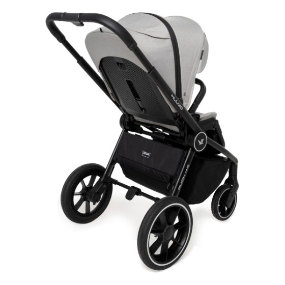 Muuvo Quick 4.0 funkcjonalny wózek dziecięcy zestaw 2w1 Steel Grey