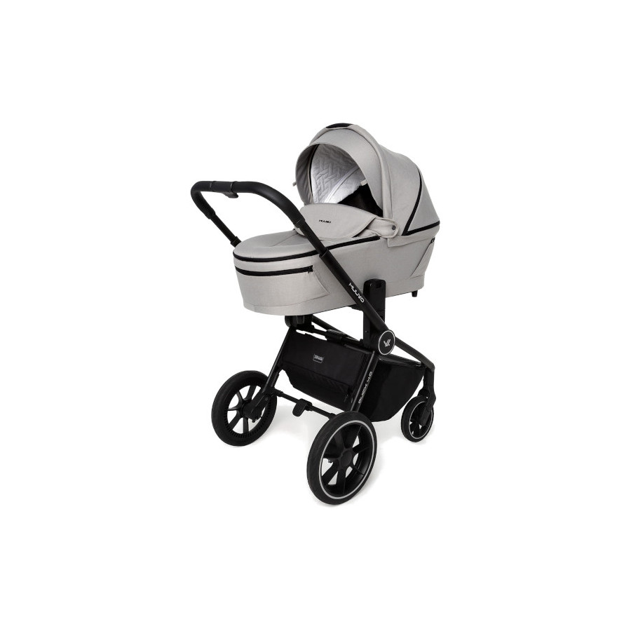 Muuvo Quick 4.0 funkcjonalny wózek dziecięcy zestaw 2w1 Steel Grey