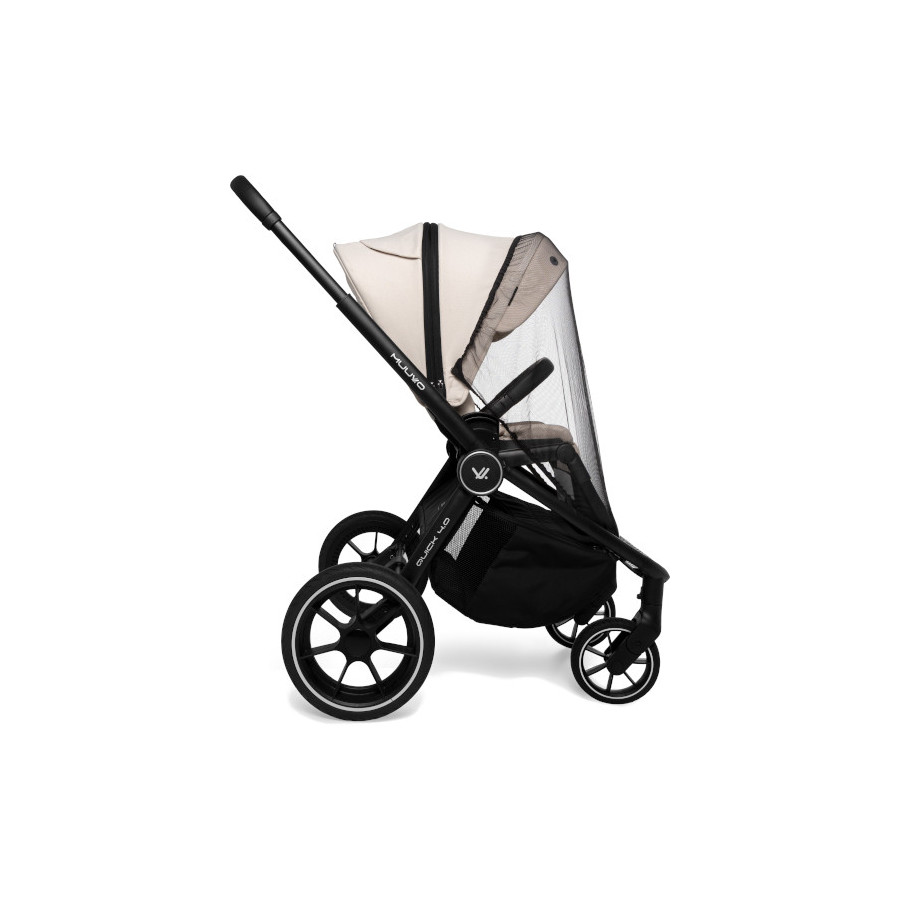 Muuvo Quick 4.0 funkcjonalny wózek dziecięcy spacerowy Classic Black