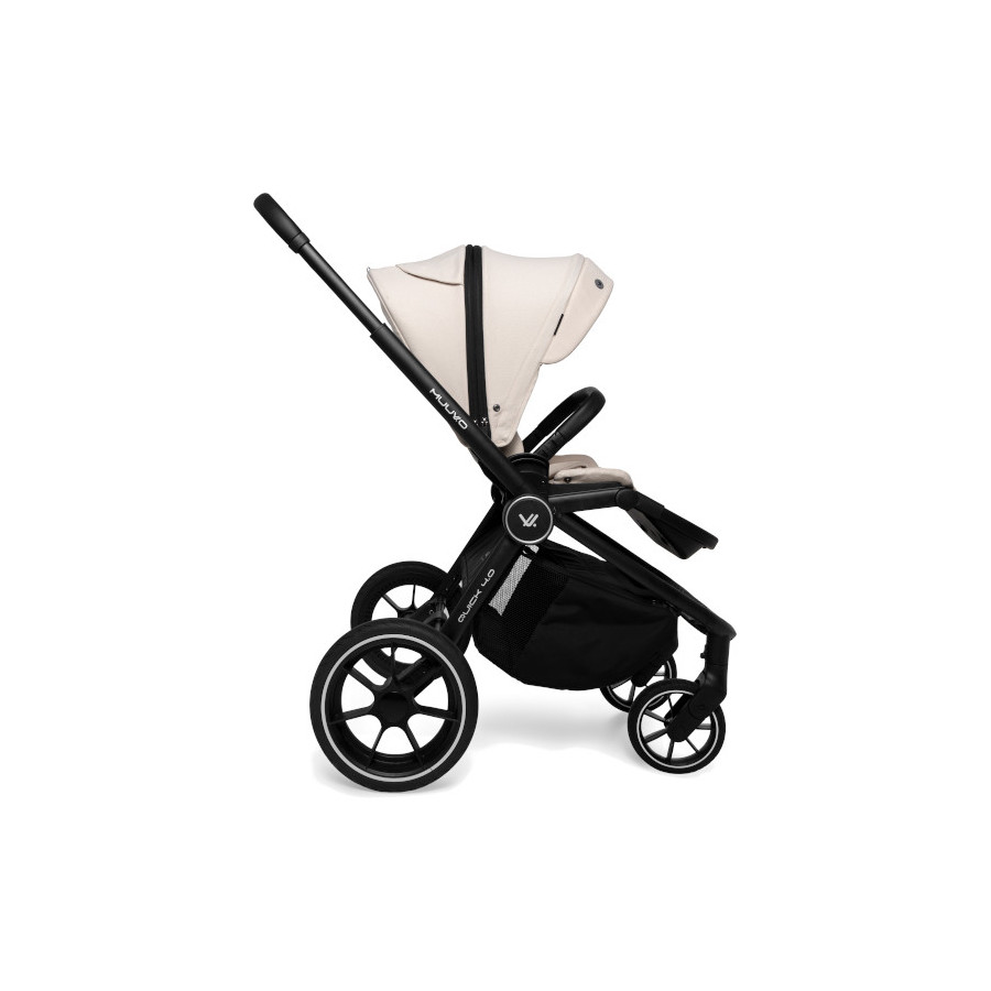Muuvo Quick 4.0 funkcjonalny wózek dziecięcy spacerowy Iron Graphite