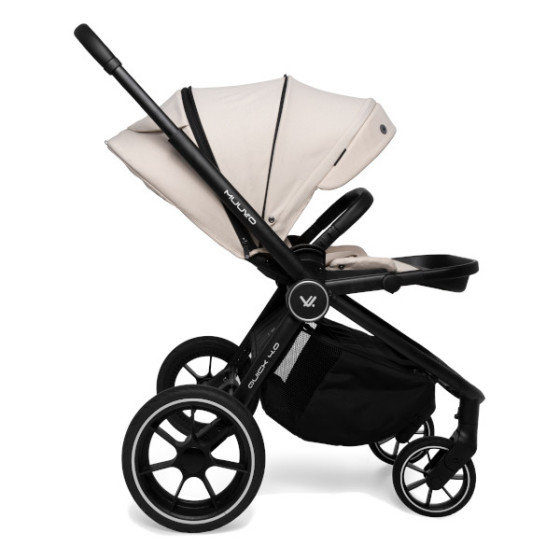 Muuvo Quick 4.0 funkcjonalny wózek dziecięcy spacerowy Iron Graphite