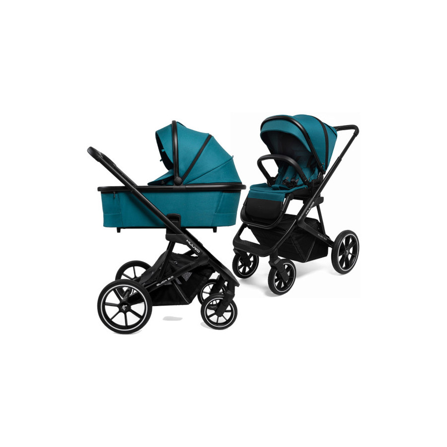 Muuvo Slick 2.0 wielofunkcyjny wózek głęboko-spacerowy 2w1 Tropical Green