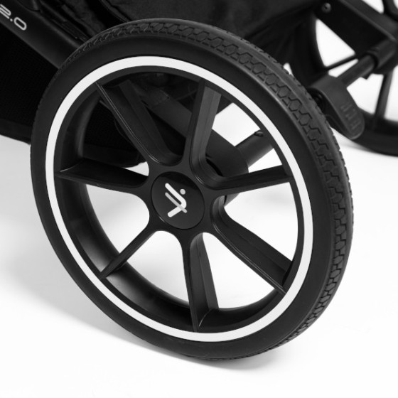 Muuvo Slick 2.0 wielofunkcyjny wózek głęboko-spacerowy 2w1 Classic Black