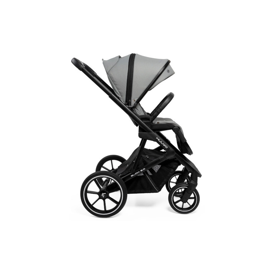 Muuvo Slick 2.0 wielofunkcyjny wózek głęboko-spacerowy 2w1 Light Grey