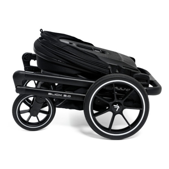 Muuvo Slick 2.0 wielofunkcyjny wózek głęboko-spacerowy 2w1 Light Grey