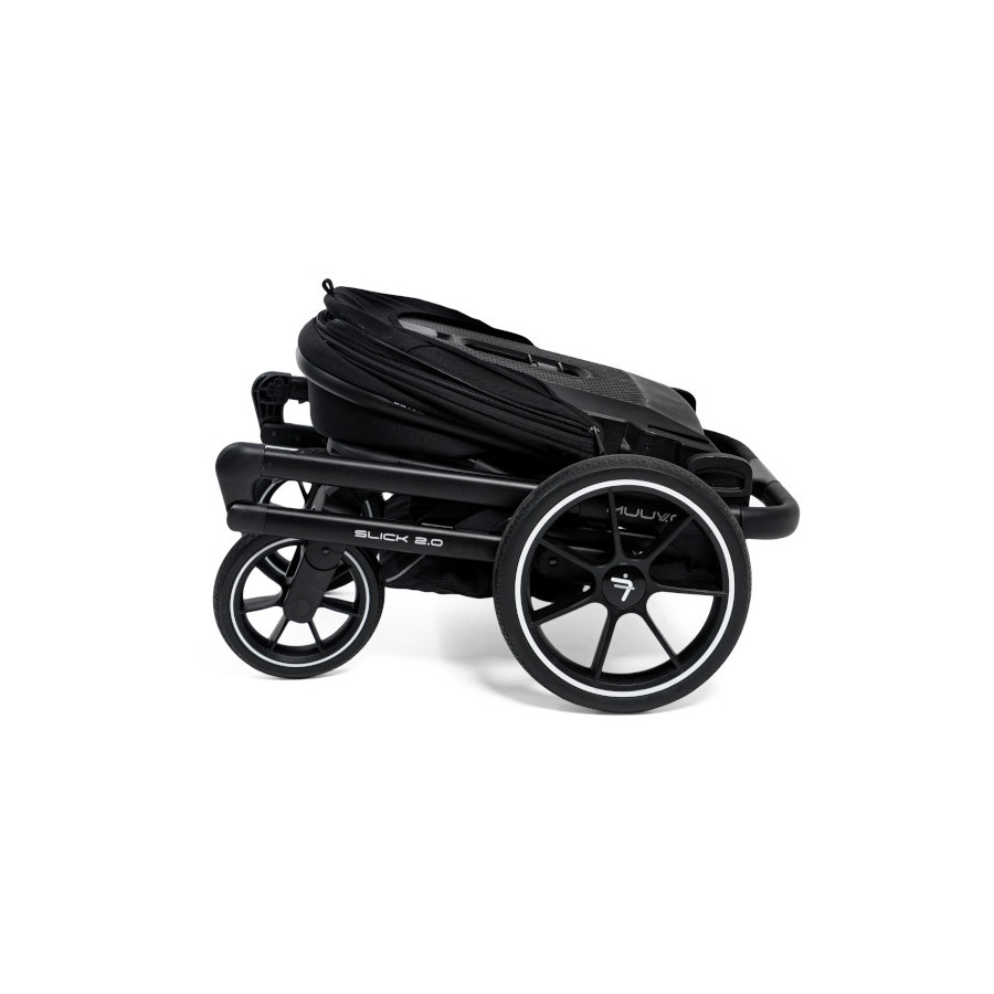 Muuvo Slick 2.0 wielofunkcyjny wózek głęboko-spacerowy 2w1 Light Grey