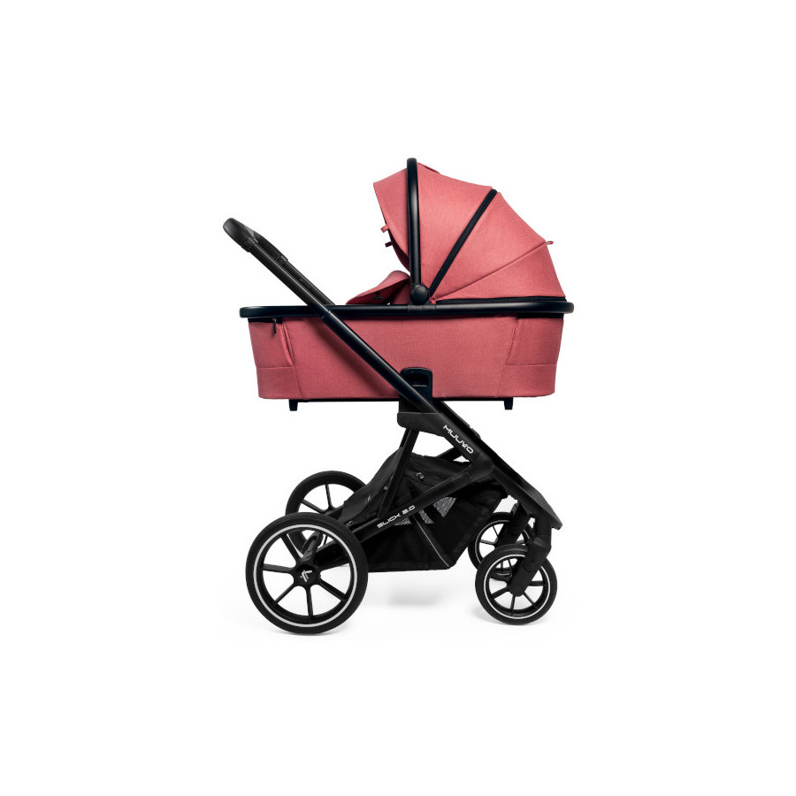 Muuvo Slick 2.0 wielofunkcyjny wózek głęboko-spacerowy 2w1 Pure Pink