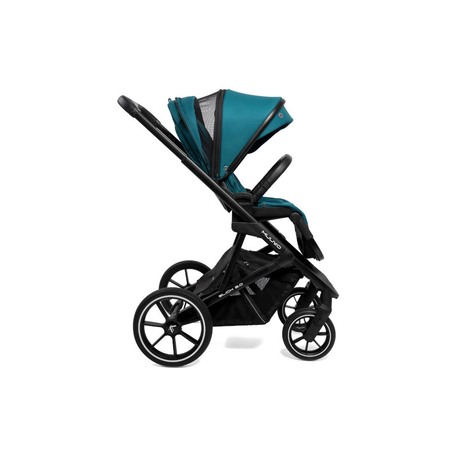 Muuvo Slick 2.0 wielofunkcyjny wózek głęboko-spacerowy 2w1 Light Grey