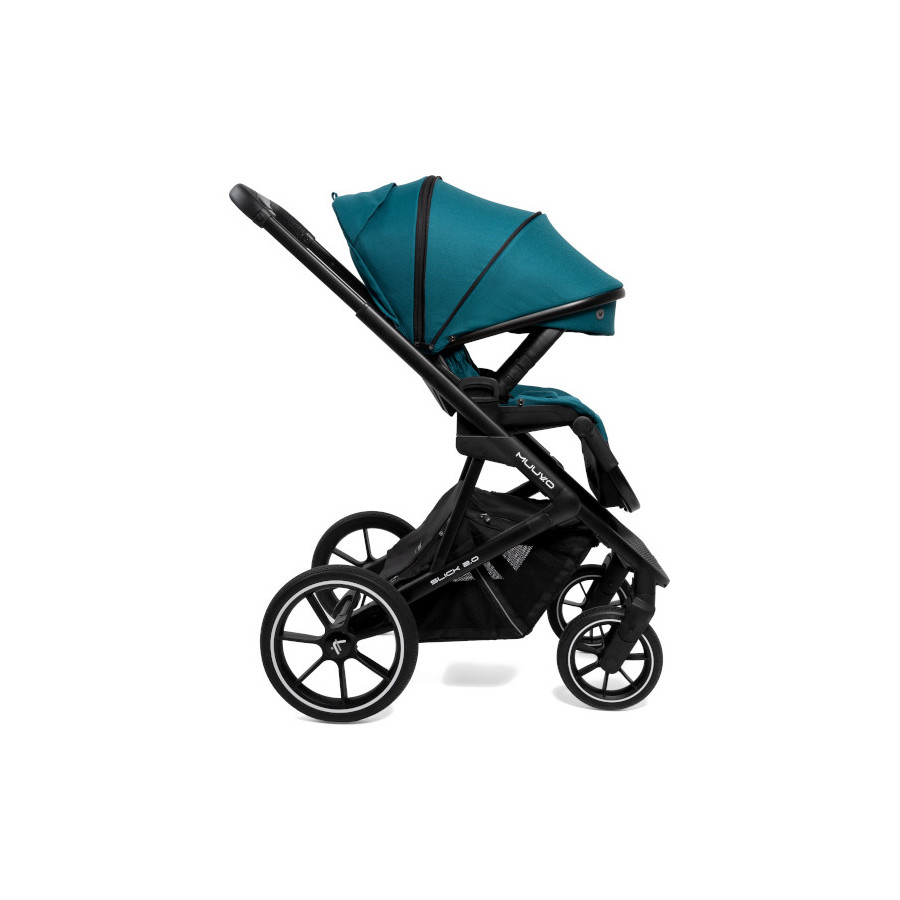 Muuvo Slick 2.0 wielofunkcyjny wózek głęboko-spacerowy 2w1 Light Grey