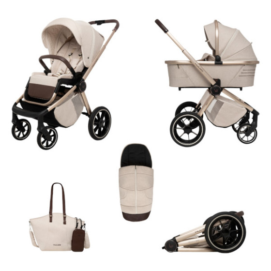 Muuvo Quick Boho wielofunkcyjny wózek dziecięcy zestaw 2w1 Brown