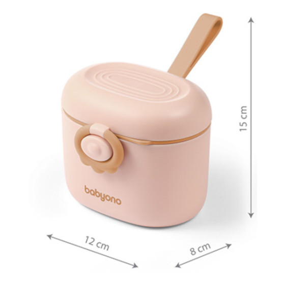 Babyono Pojemnik na mleko w proszku przenośny z łyżeczką