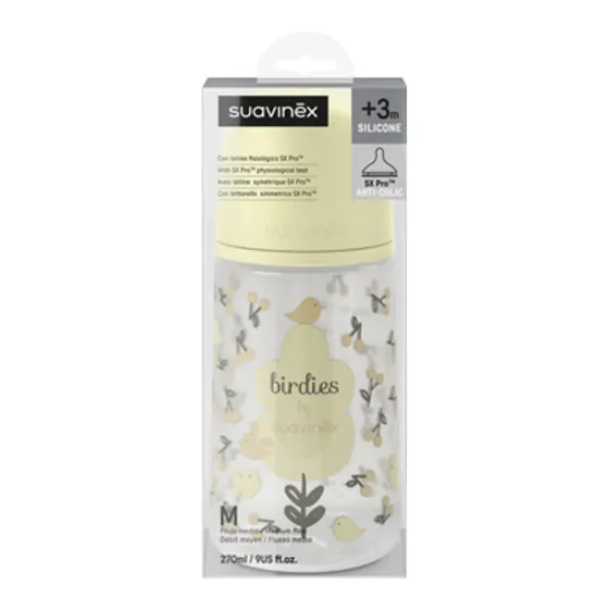 Suavinex Butelka antykolkowa SX PRO 270 ml smoczek M średni 3m+